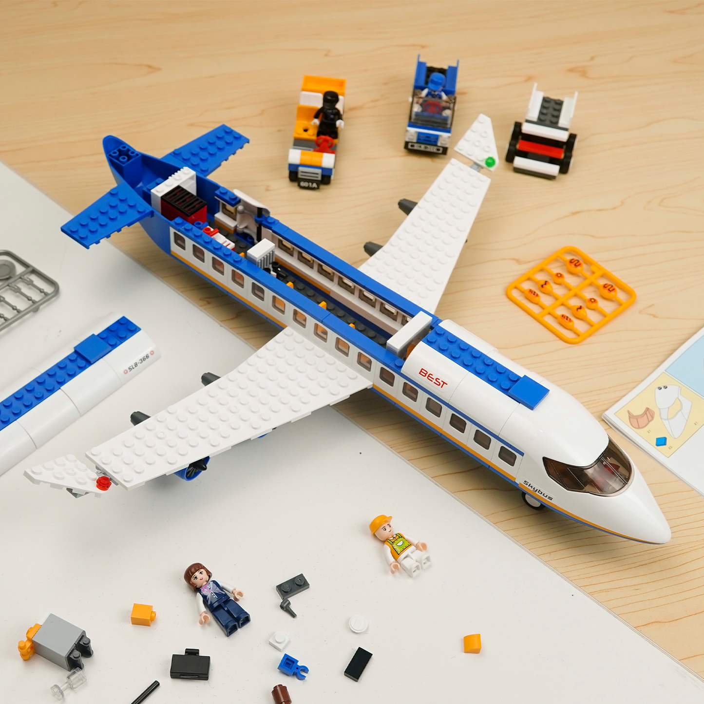 City Passagierflugzeug-Bausatz, 463 Teile