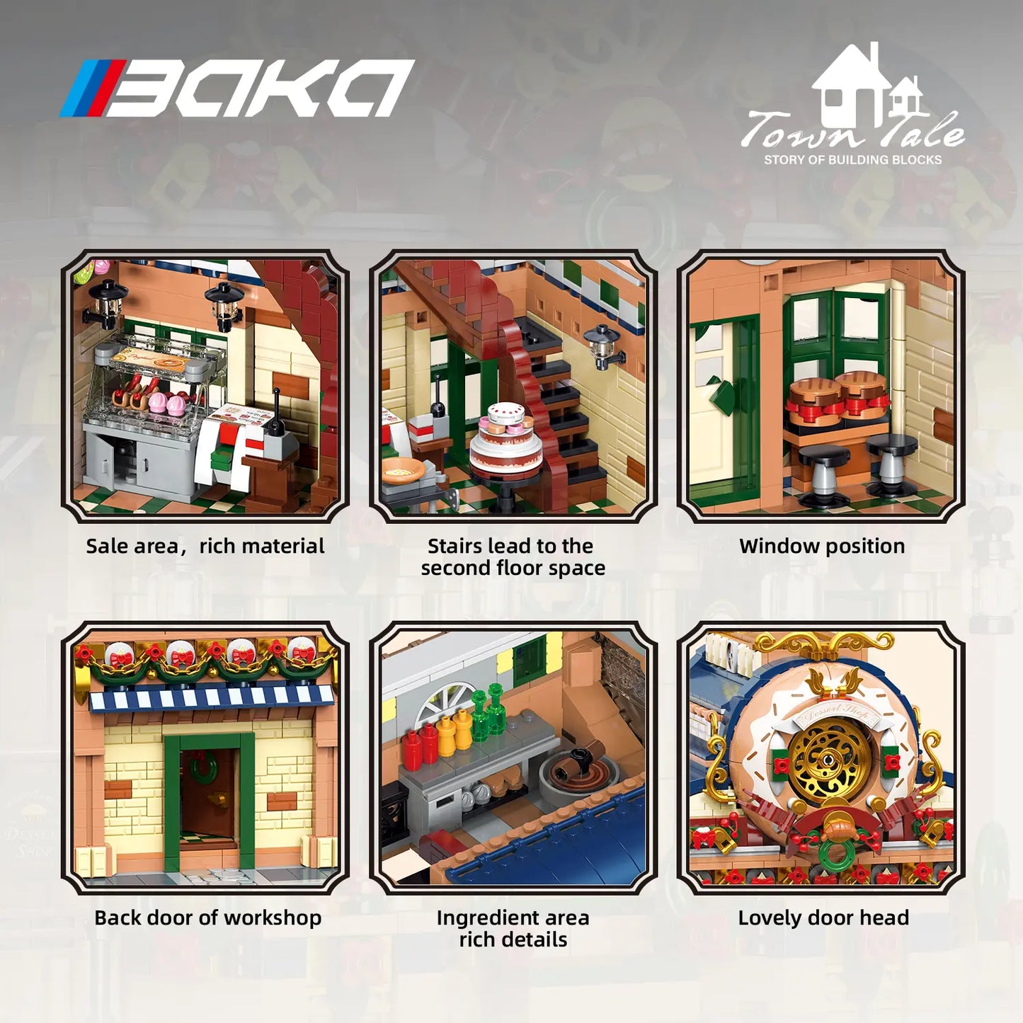 BAKA 33202 Doughnut Workshop Building Set