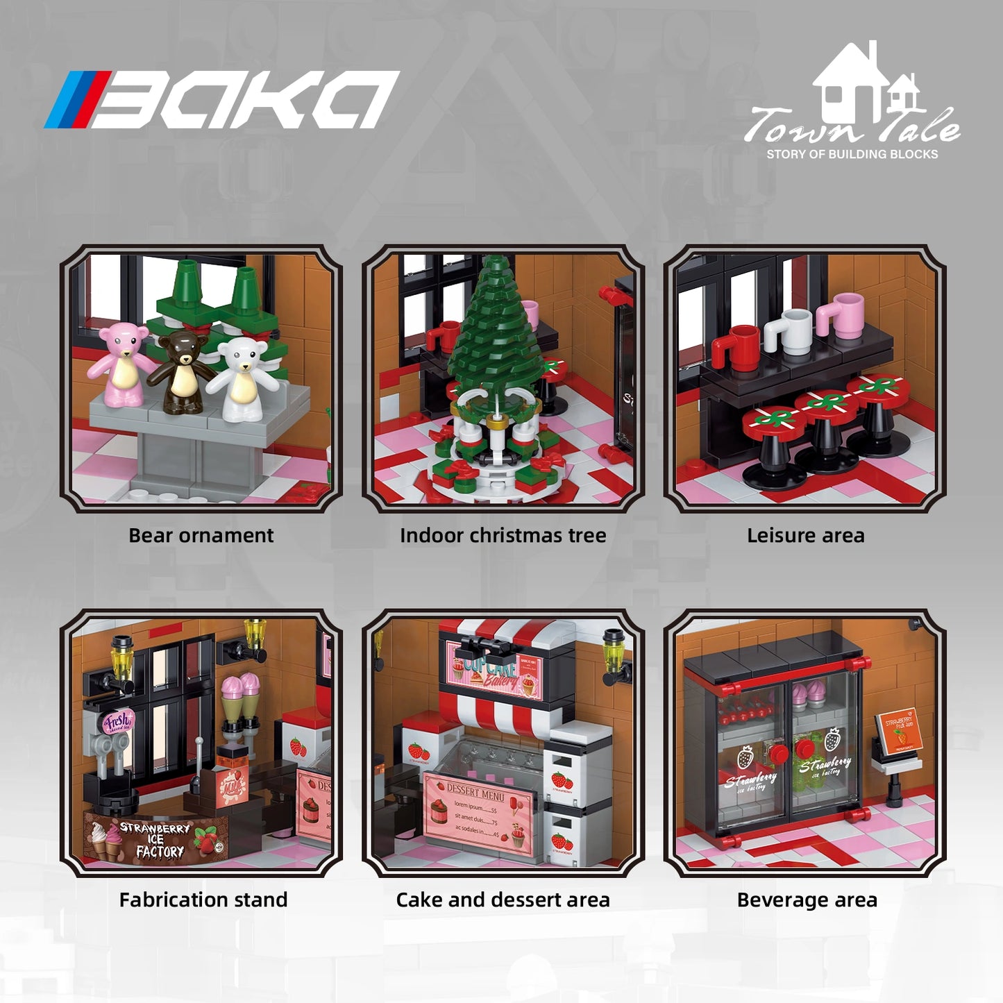 BAKA 33204 Strawberry House Building Set