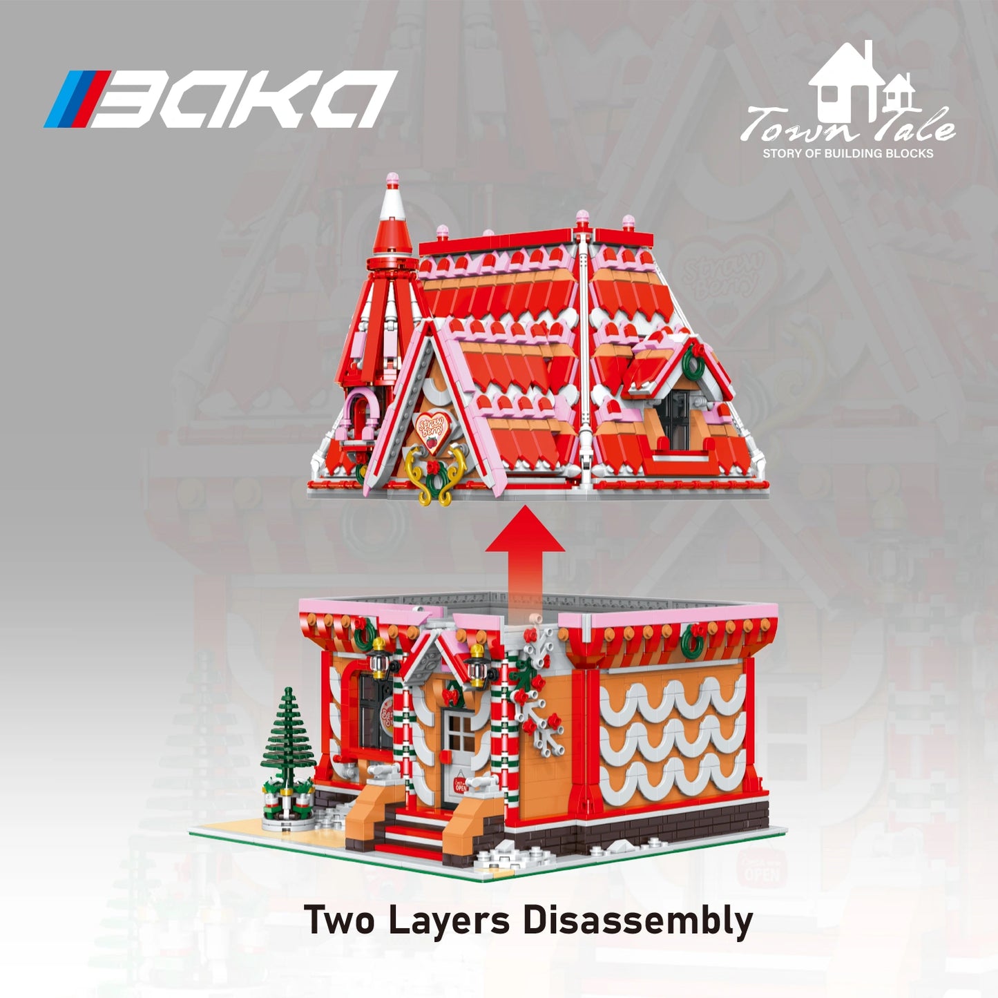 BAKA 33204 Strawberry House Building Set
