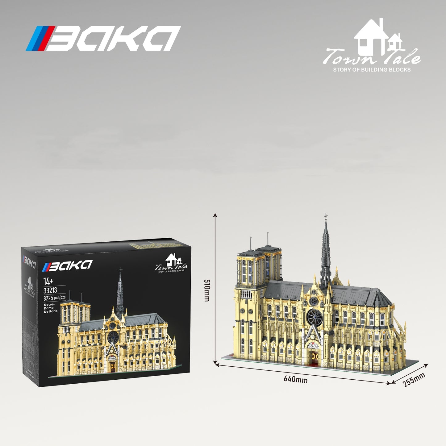 BAKA 33213 Norte Dame De Paris Building Set