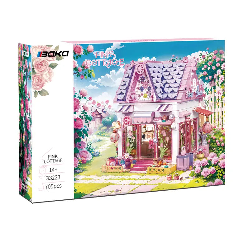 BAKA 33223 Pink Cottage Building Set