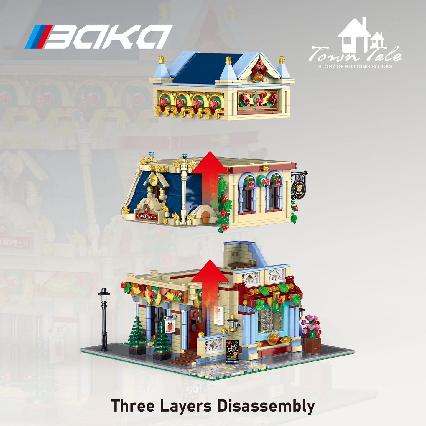 BAKA 33230 Bear Toystore Building Set