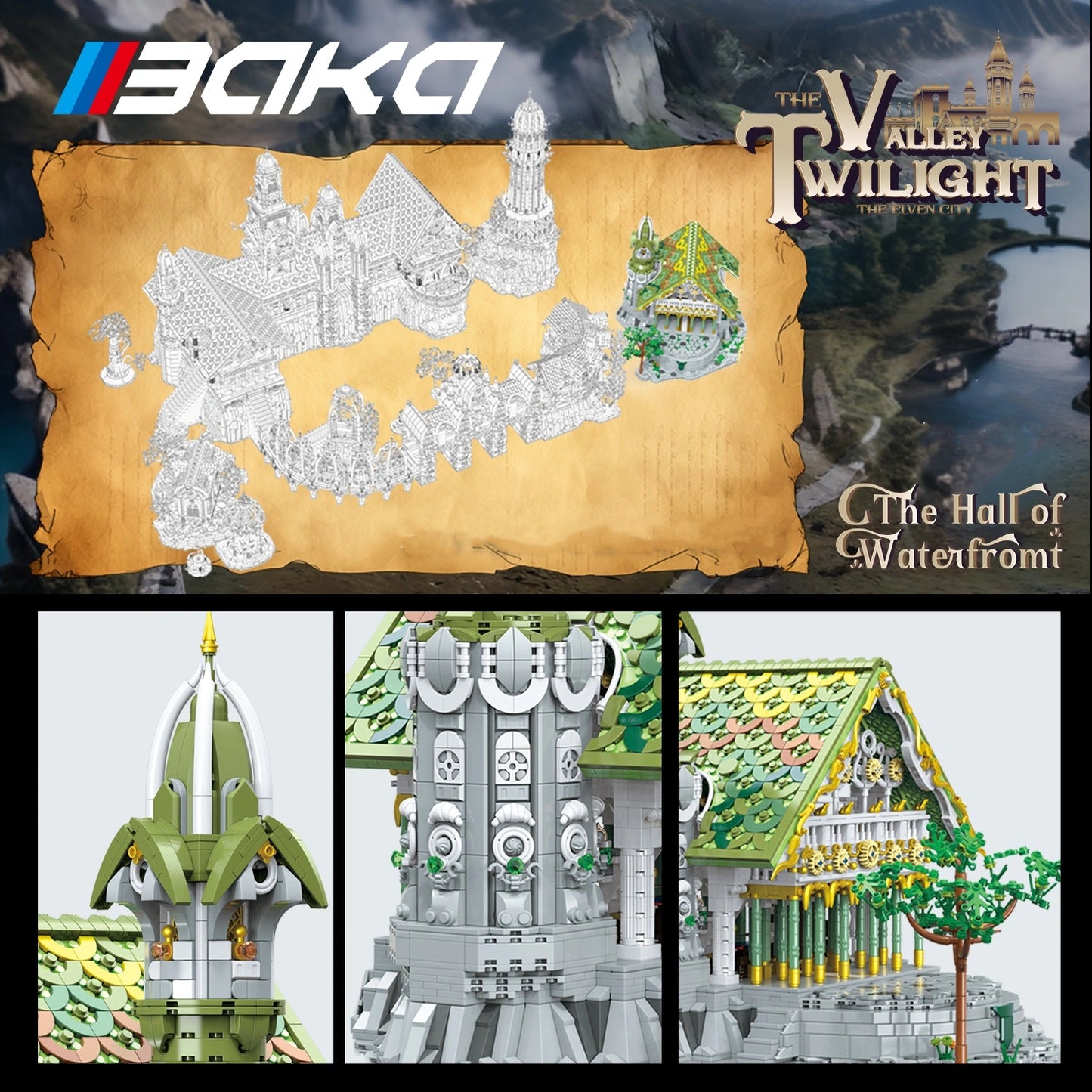 BAKA 33237 The Hall of Waterfront Building Set