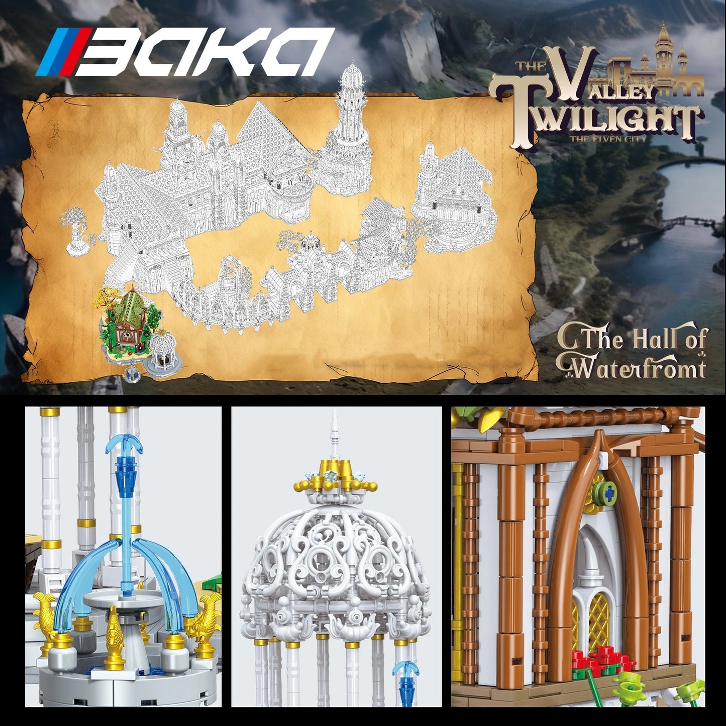 BAKA 33238 The Elven Tavern Building Set