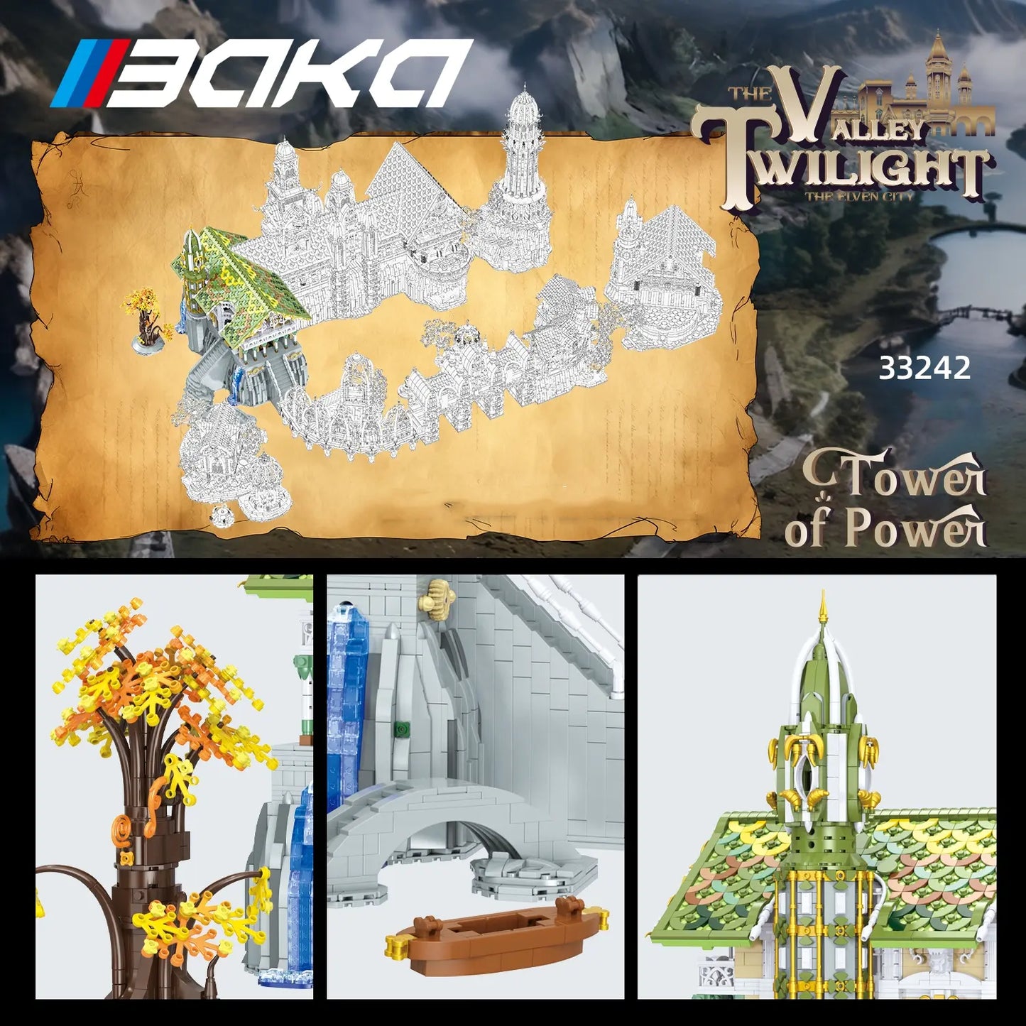 BAKA 33242 Tower of Power Building Set