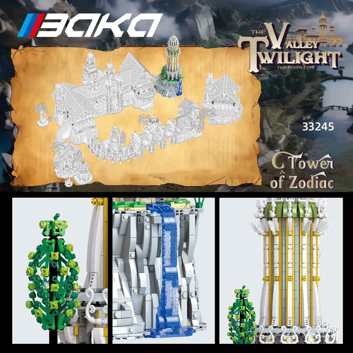 BAKA 33245 Tower of Zodiac Building Set