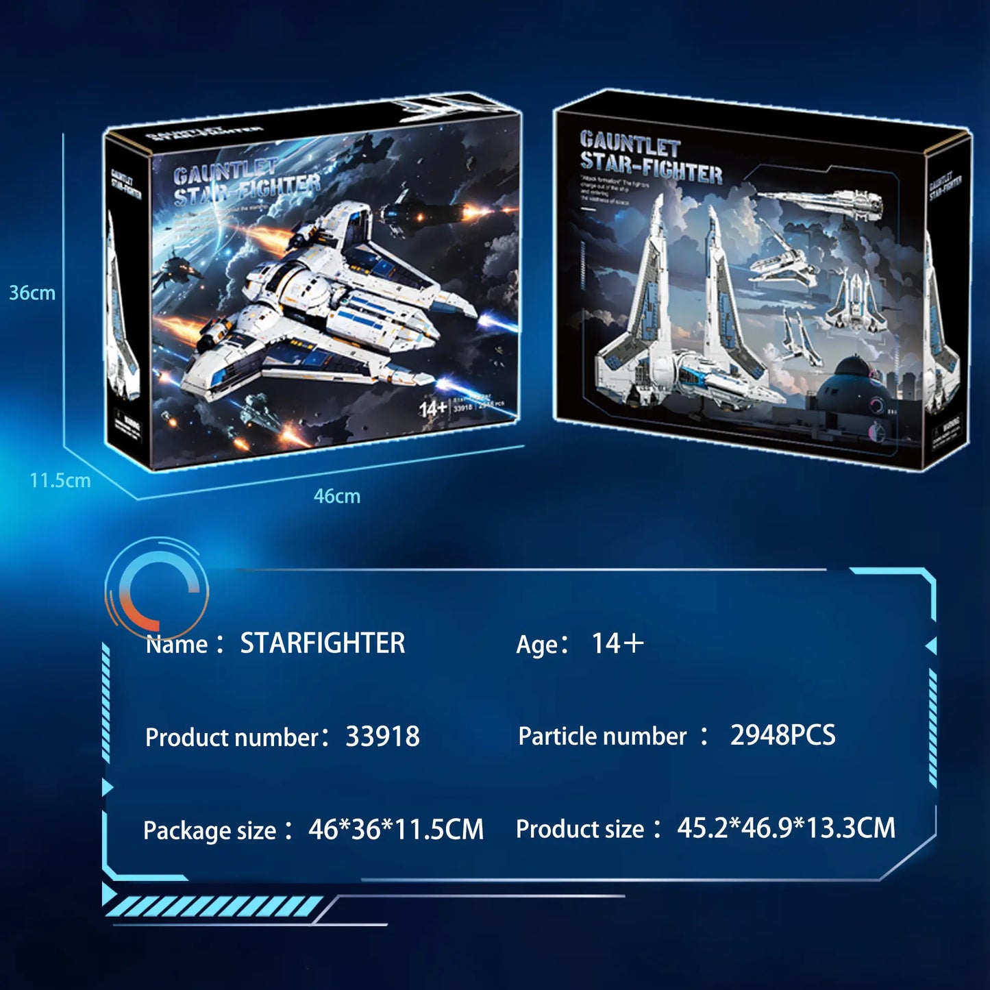 BAKA 33918 Star-Fighter Building Set