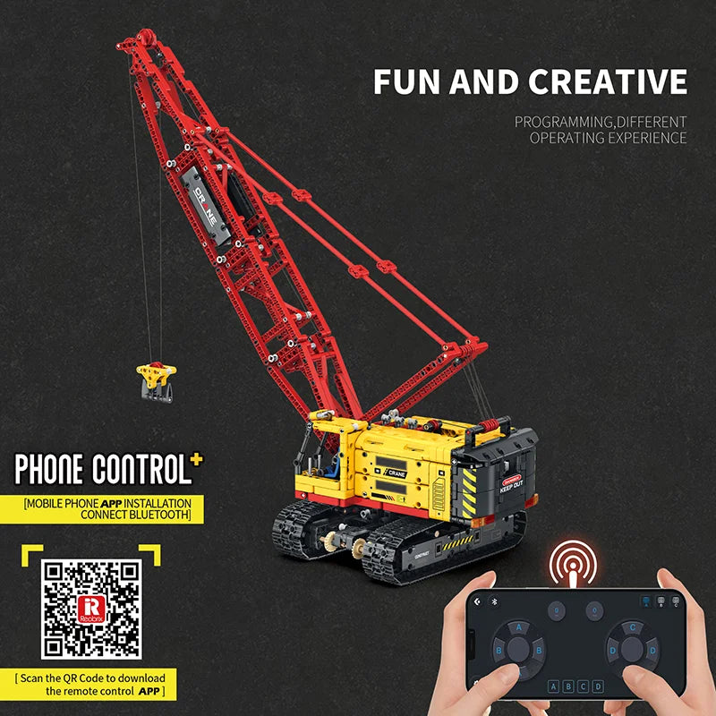 Reobrix 22006 Crawler Crane Building Set