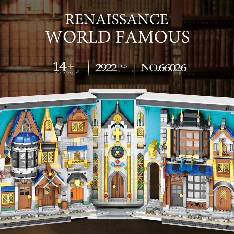Reobrix 66026 Expert Medieval City Market Street Building Set