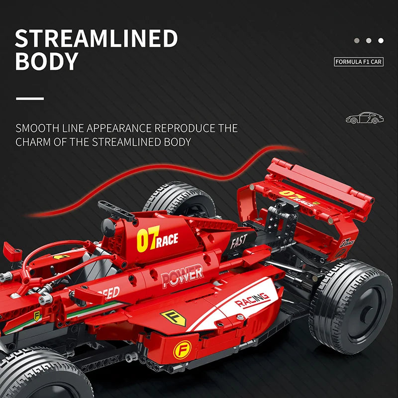Reobrix 11007 Ferrari F1 Toy Car Building Blocks