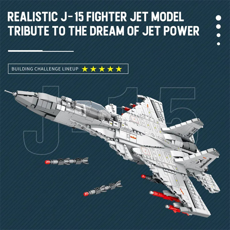 Reobrix 33028 J-15 Fighter Jet Building Set