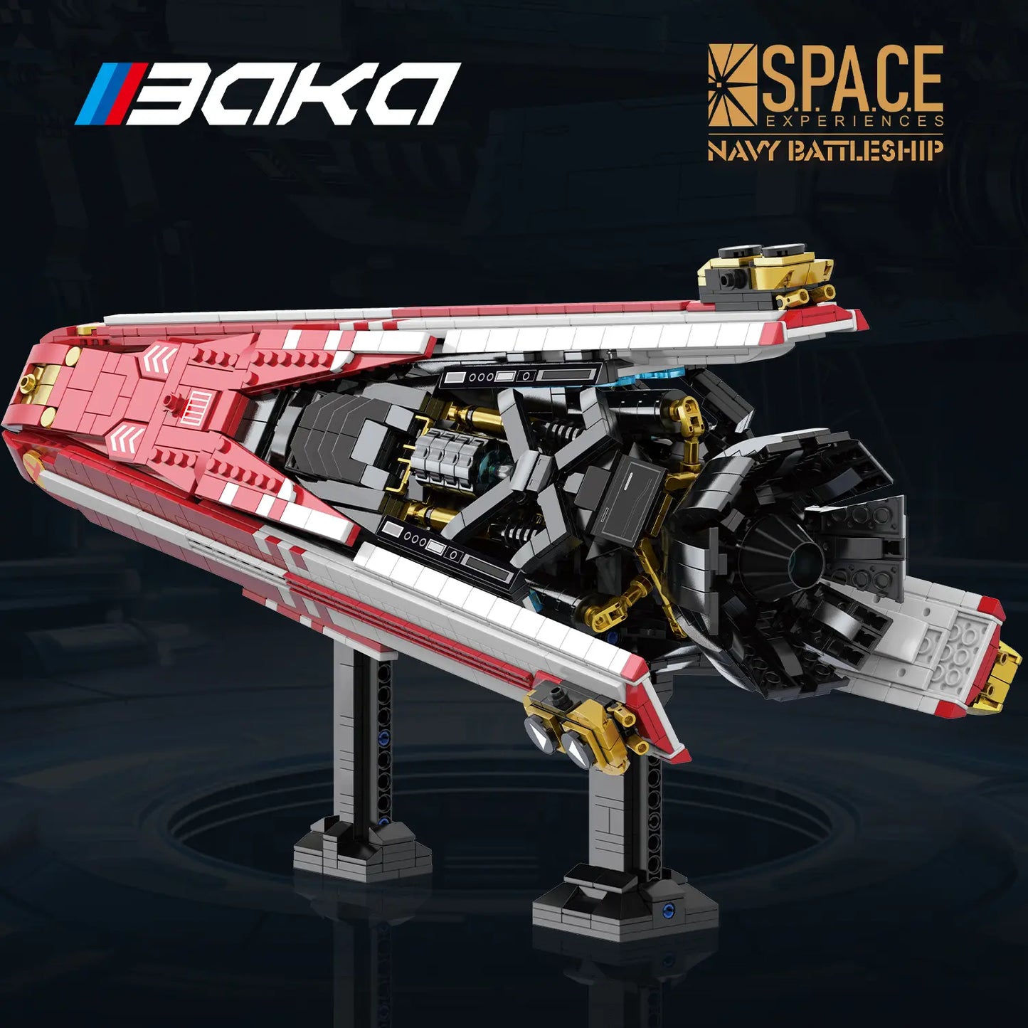 BAKA 33905 Navy Battleship Building Set