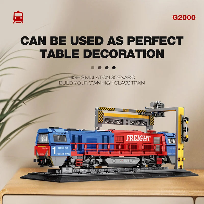 Reobrix 66021 Freight Locomotive Building Set