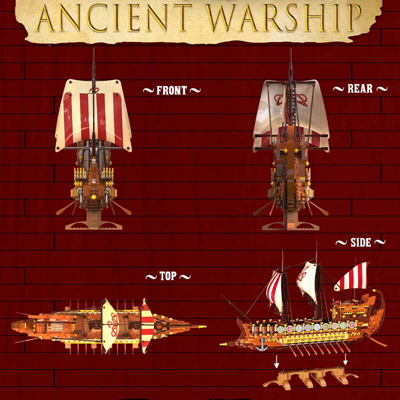 BAKA 33303 Ancient Warship Building Set