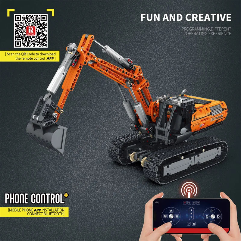 Reobrix 22003 RC Excavator Building Set