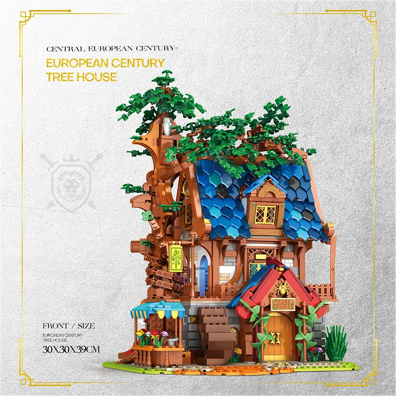Reobrix 66008 Medieval Tree House Building Set