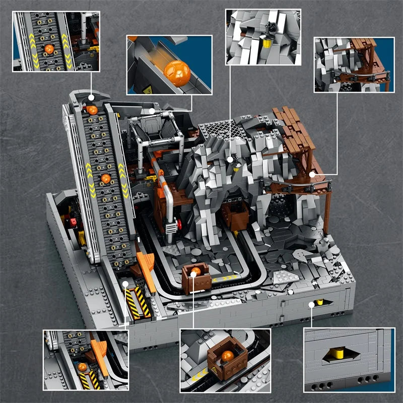 Reobrix 22023 Electric Mining Machine Building Set with Dual Motors and GBC Balls