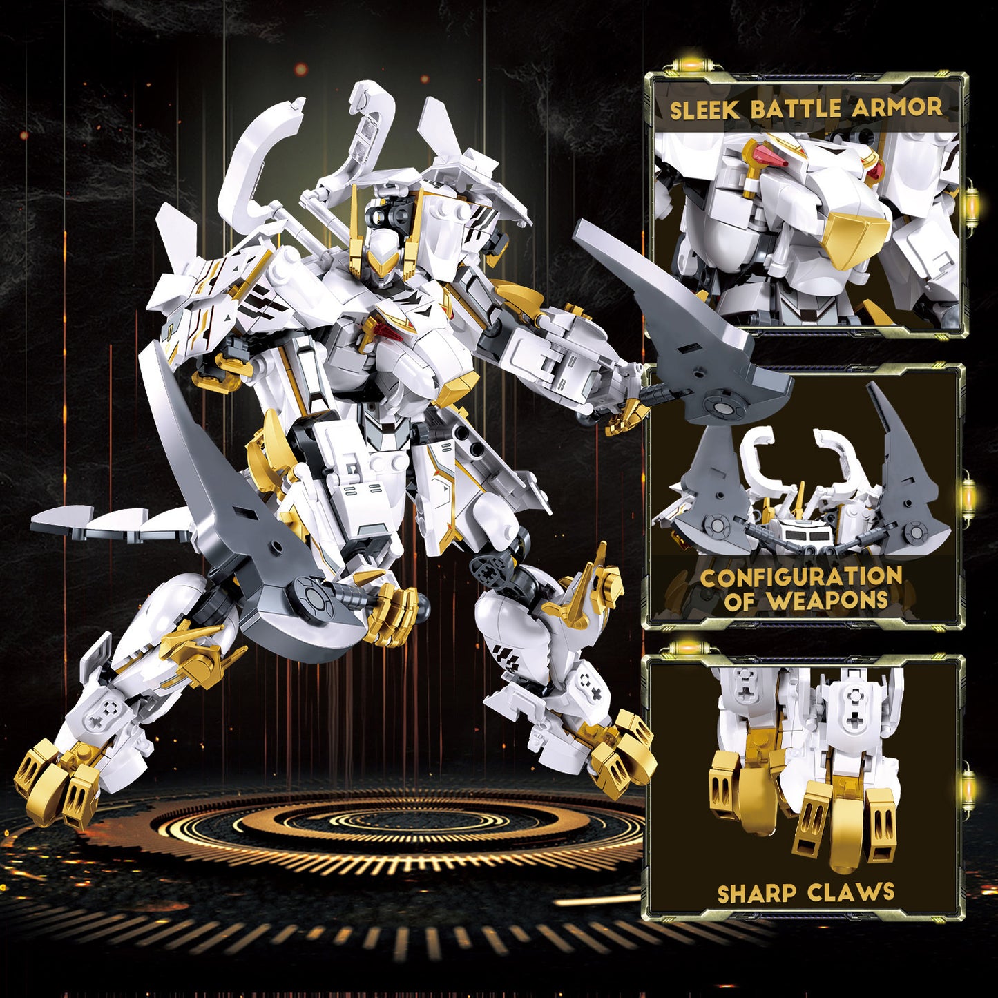 Destroy Warrior Mech SetM, 679 Teile