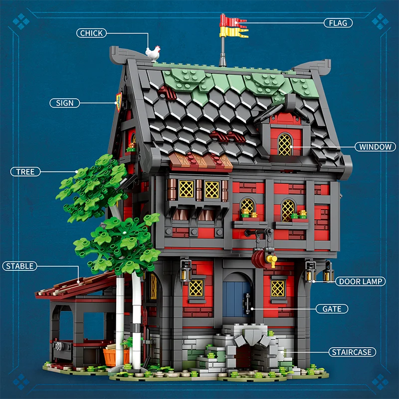Reobrix 66017 Crusader Inn Building Set