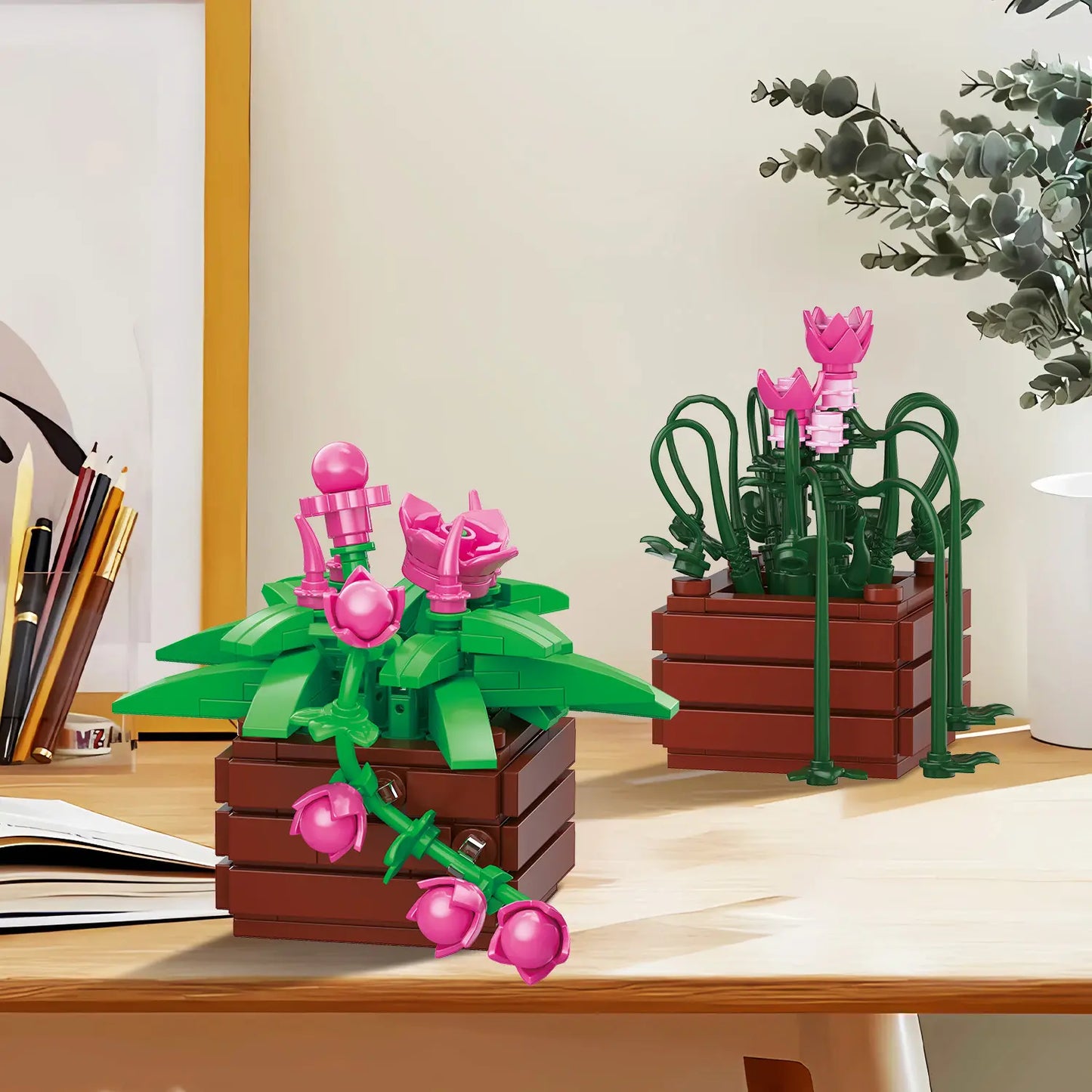 BAKA 33804 Cymbidium Potted Plant Building Set