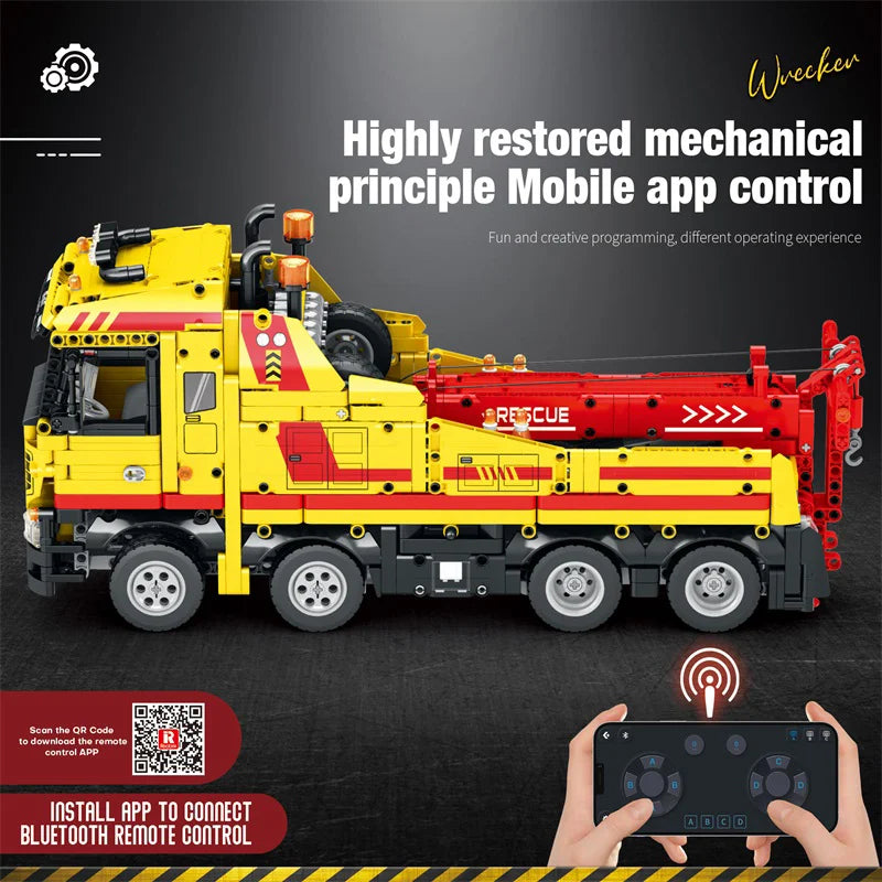 Reobrix 22012 Wrecker Truck Building Set