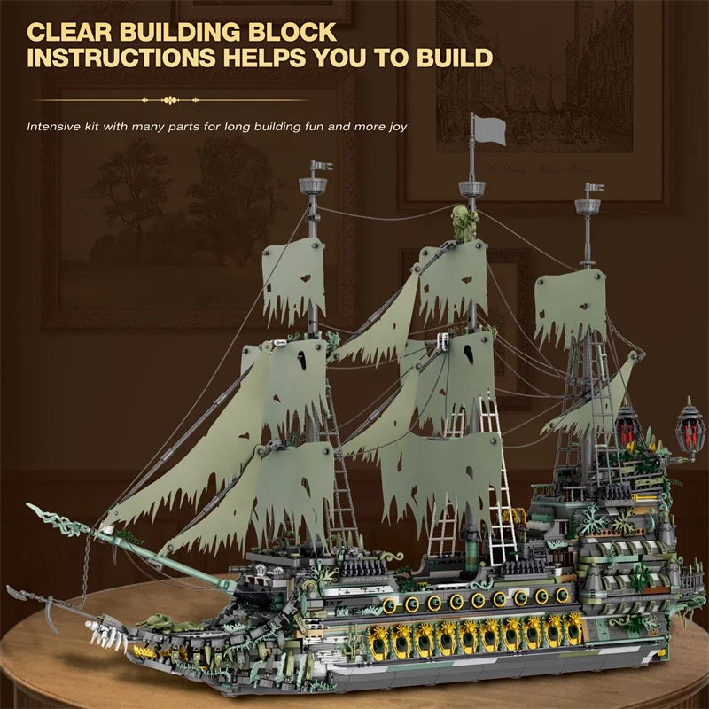 Reobrix 66037 Flying Dutchman Model Toy Boat Building Set