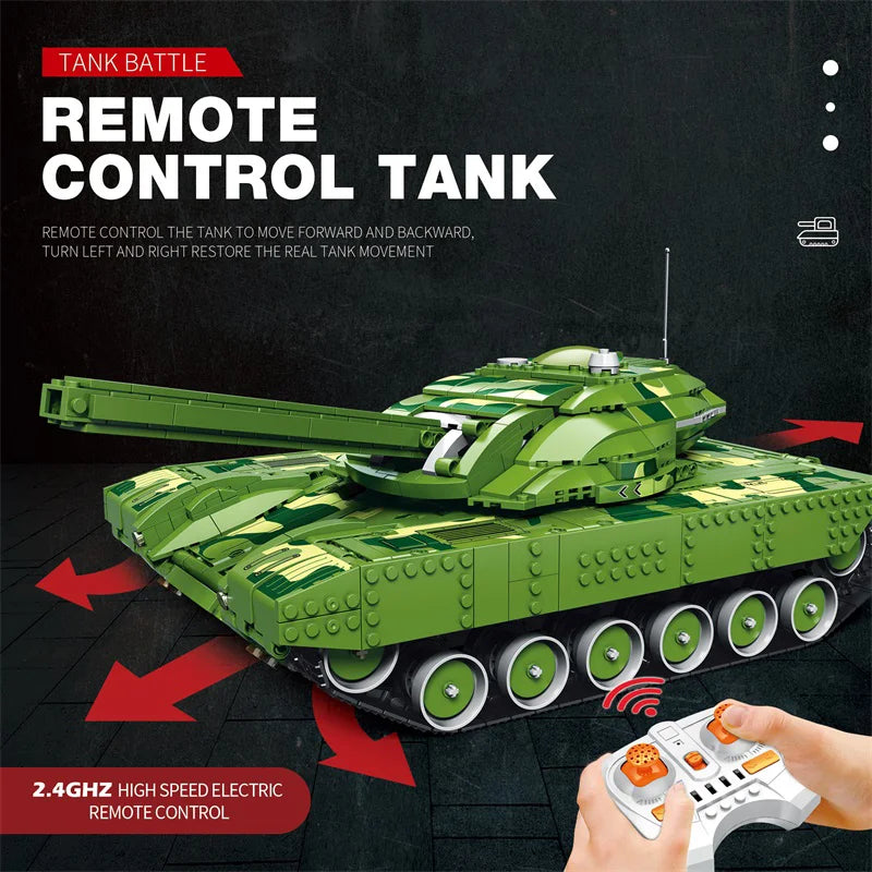 Reobrix 55026 Battle Tank Building Set with Light