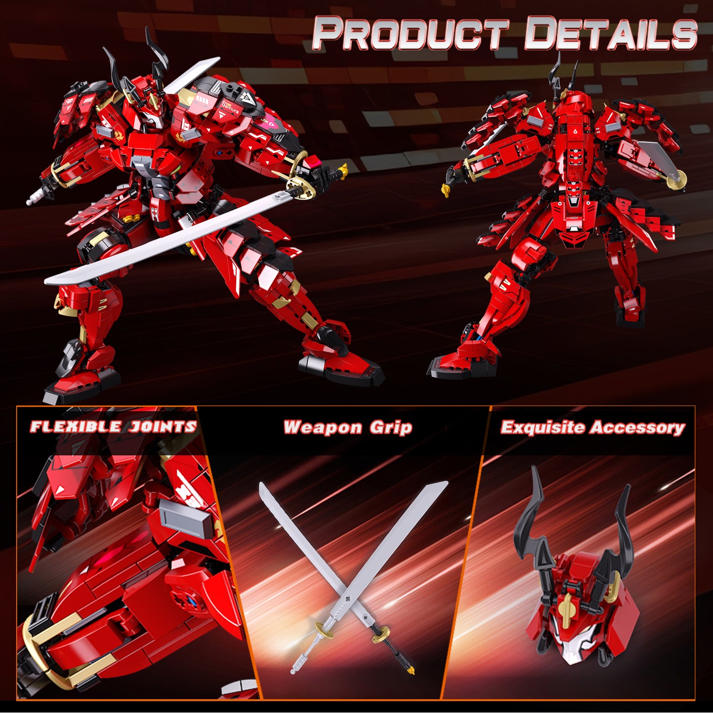Samurai-Krieger-Mech-Bausatz