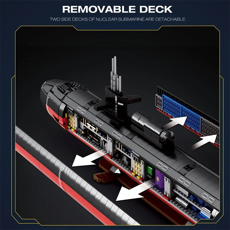Reobrix 33049 Nuclear Submarine Building Sets