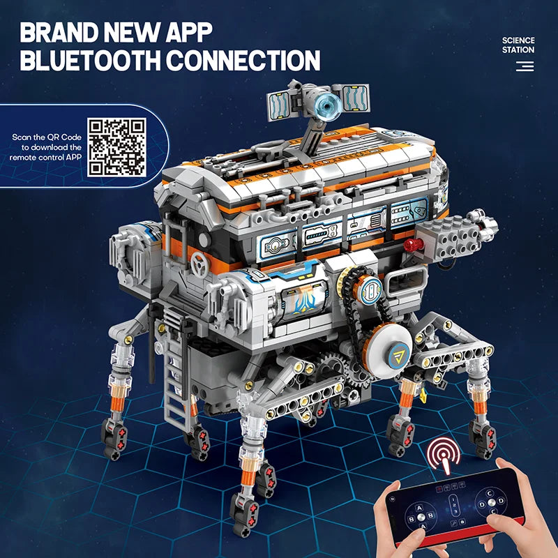 Reobrix 99003 Space Science Station Roving Vehicle Building Set