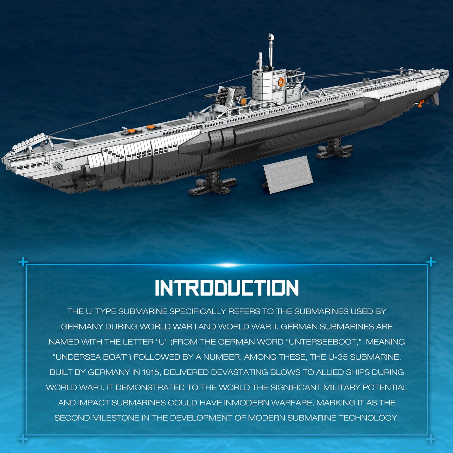Reobrix 33050 U-Boat Submarine Building Set