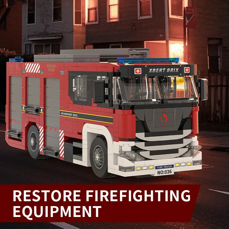 Xbert 66036 Fire Engine Building Set