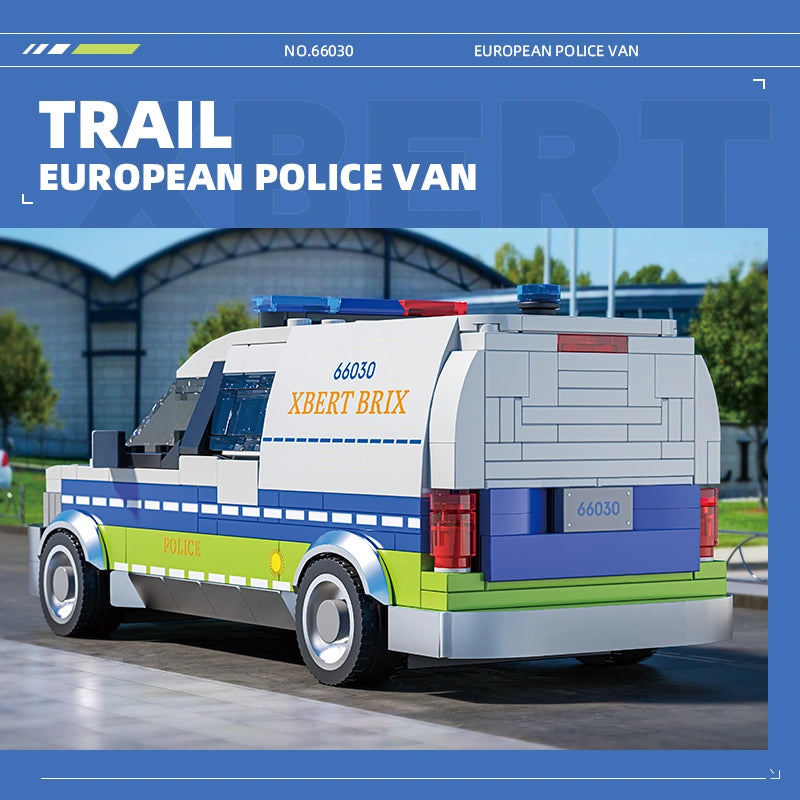 Xbert 66030 European Police Van Building Set