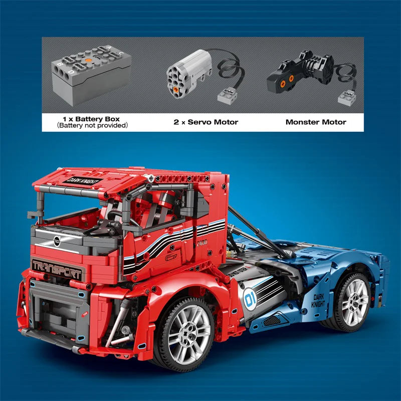 Reobrix 11008 Volvo Truck Toy Building Blocks