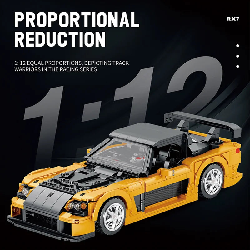 Reobrix 11029 Mazda RX7 Toy Car Building Blocks