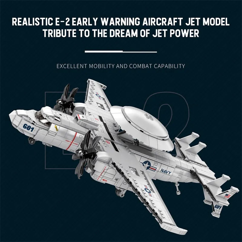 Reobrix 33029 E-2 Hawkeye Military Airplane Building Set