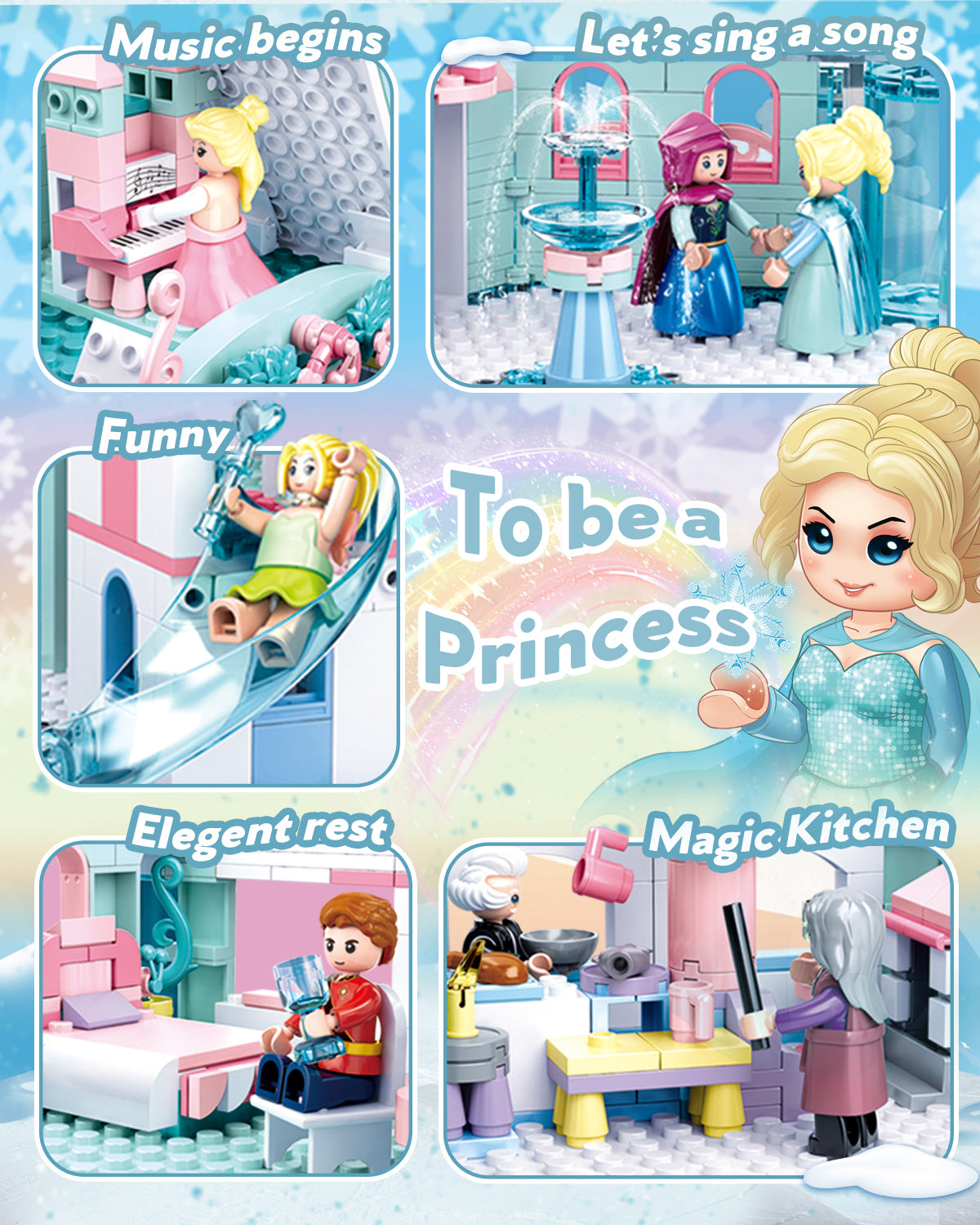 Frozen Castle Girl Set, 1314 Teile