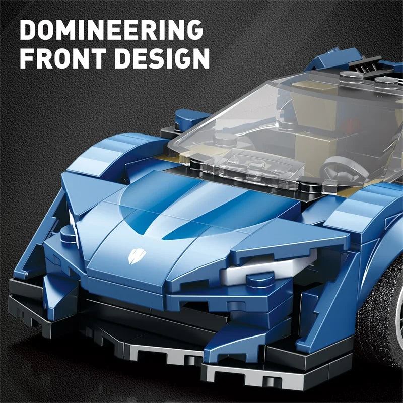Reobrix 805 AGERA Blue Toy Car Building Set