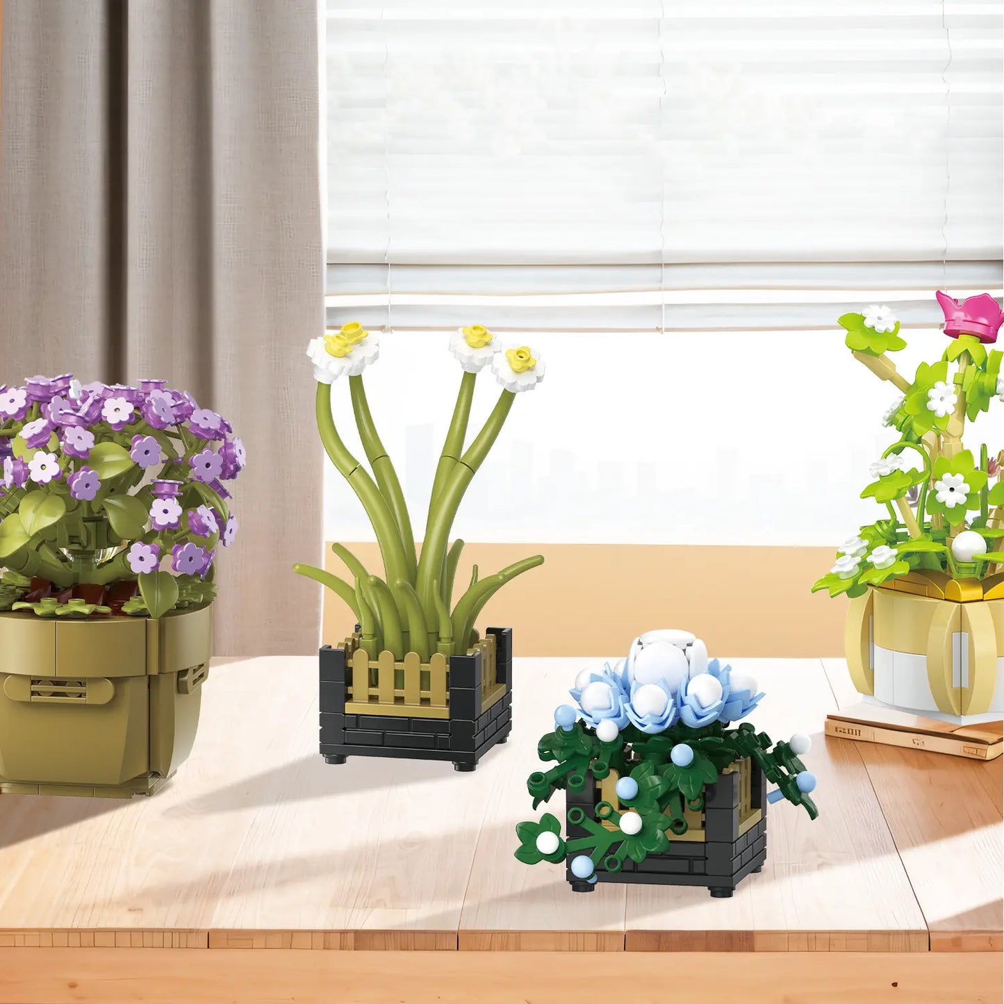 BAKA 33804 Cymbidium Potted Plant Building Set