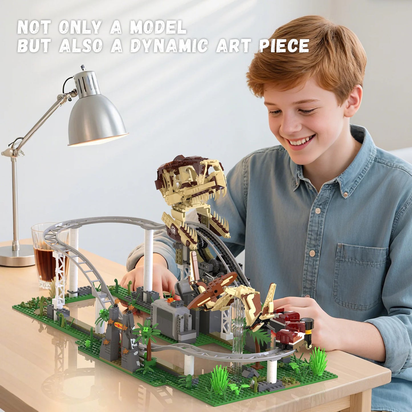 Xbert 66134 Dinosaur Roller Coaster