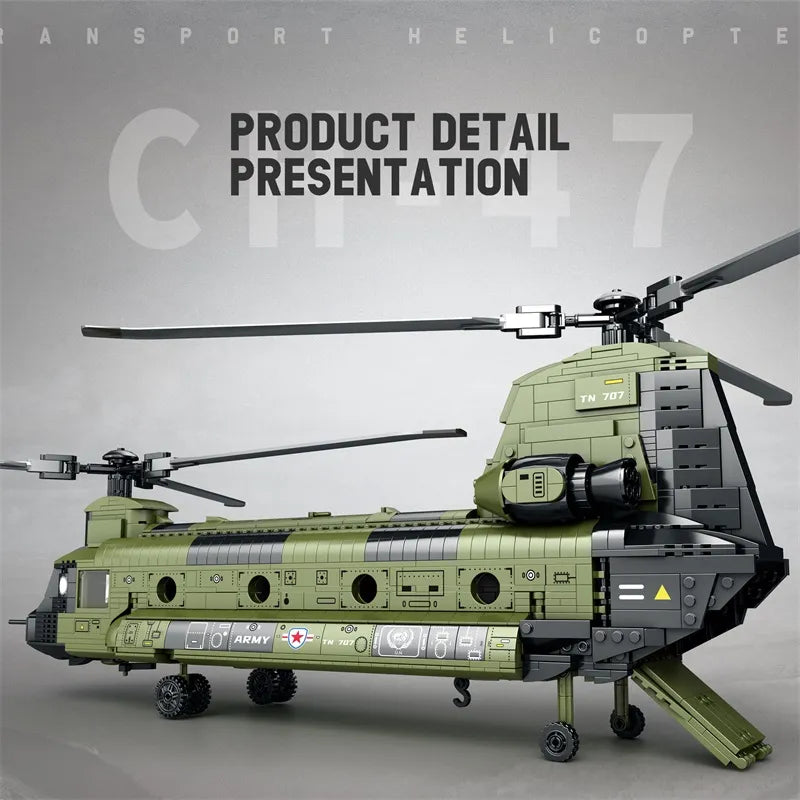 Reobrix 33031 CH-47 Helicopter Building Set