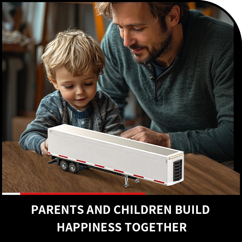 Xbert 66025 Shipping Container Trailer Model Building Set
