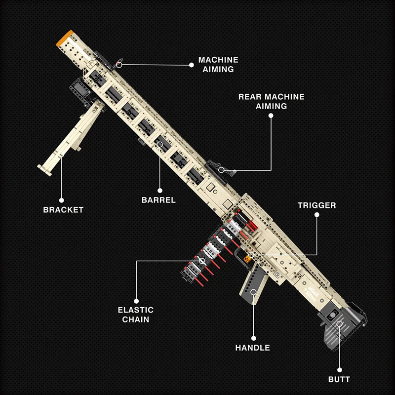 Reobrix 77006 MG-42 Building Set with Automatic Shooting