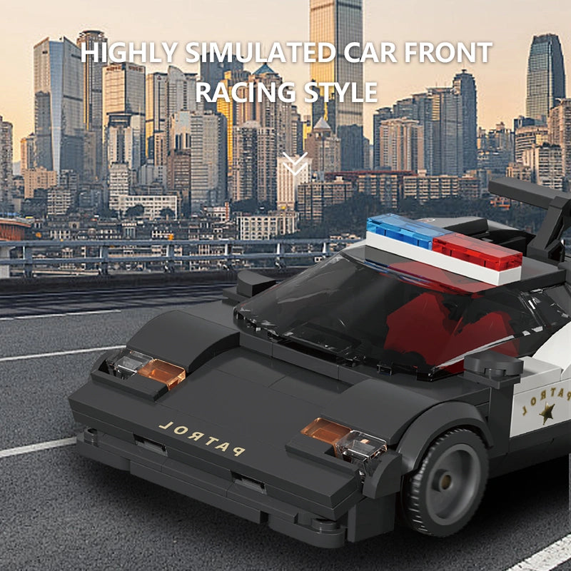 Xbert 66118 Highway Patrol Car Model Building Set