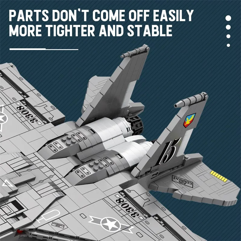 Reobrix 33034 F-15E Fighter Jet Building Sets