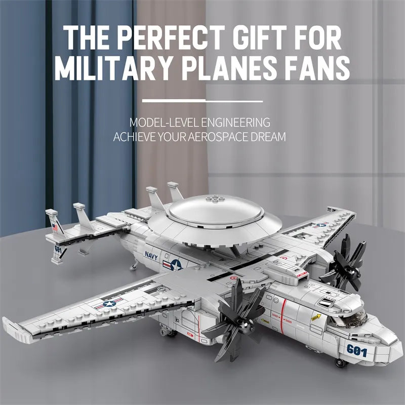 Reobrix 33029 E-2 Hawkeye Military Airplane Building Set