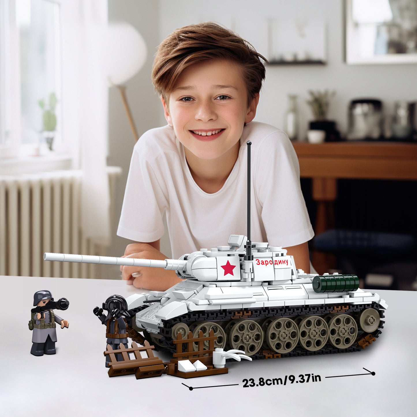 T34-85 Armeepanzer-Bausatz, 518 Teile