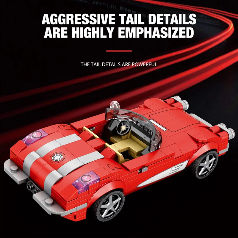 Reobrix 808 Corvette C1 Toy Car Building Set