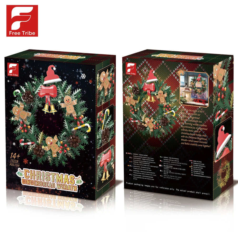 FreeTribe 11029 Christmas Gingerbread Wreath